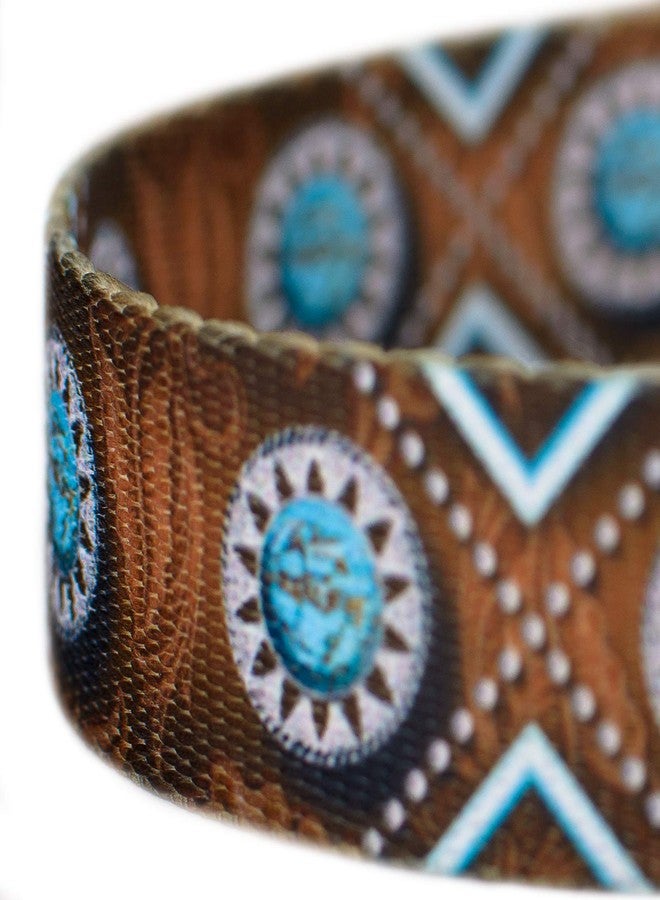 كانتري بروك ديزاين Country Brook Petz - مقود كلب Saddle Up - مجموعة ريفية وغربية تتميز بتصاميم ريفية (6 أقدام، عرض 1 بوصة) - Image 4